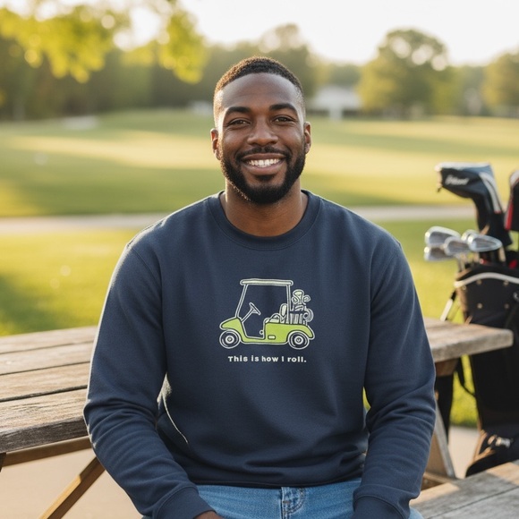 Life is Good Golf cart sweatshirt size L